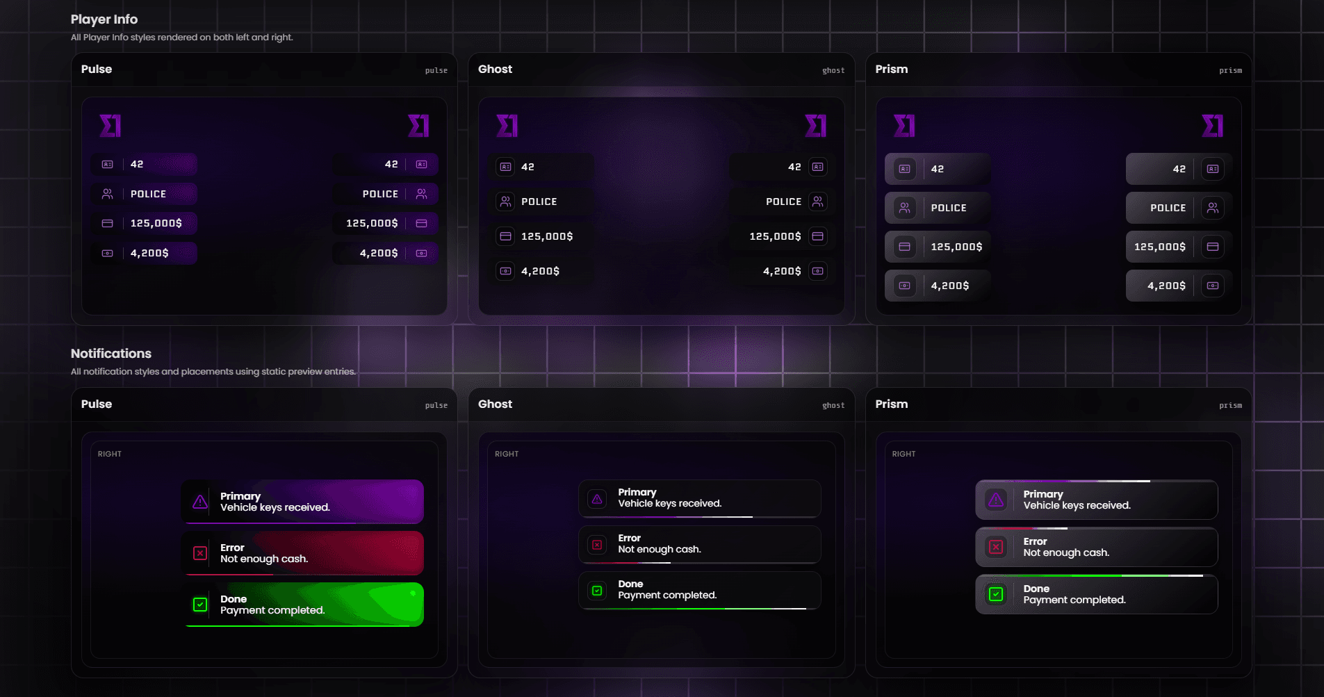 Sigma HUD V2 | Highly Customizable HUD System [QB,ESX,OX,QBOX,STANDALONE] thumbnail